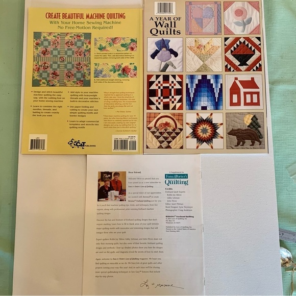 Lot of 3 Quilting Magazines Machine Quilting Wall Quilts Freehand Quilt Vintage - Picture 5 of 13